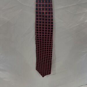 Neck Art Handmade Red Geometric‎  red black blue modern Neck Tie (57x3.75) 27
